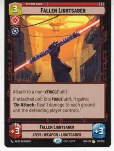 Star Wars Unlimited Card SOR137 - Fallen Lightsaber - Picture 1 of 1