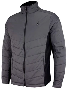 Winter Jacket Spyder Men Full Zip ThermaWEB Ultra Fine Fiber Black/ Polar Gray - Picture 1 of 4