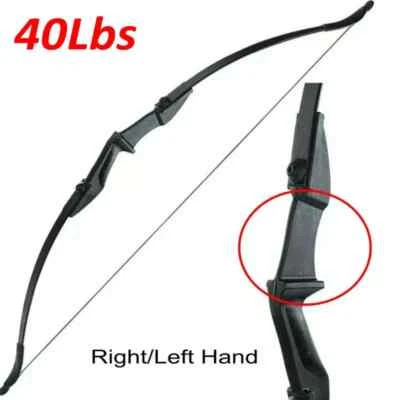 Arco recurvo de tiro con arco de 57" arco de derribo de mano derecha e izquierda arco largo para jóvenes principiantes Foto 1 de 4