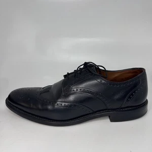Scarpe Allen Edmonds uomo taglia 9D nere a coda di rondine Hinsdale stringate eleganti Oxford - Foto 1 di 13