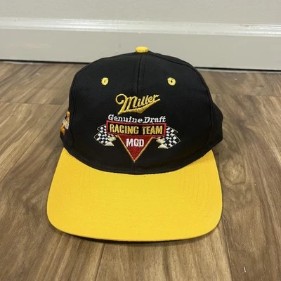 De colección Rusty Wallace Miller Genuino Draft Sombrero Gorra Snap Back Para Hombres NASCAR Años 90 Foto 1 de 4
