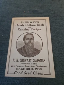 Libro de cultura práctico y recetas de conservas de R.H. Shumway, Rockford, Illinois - Imagen 1 de 10