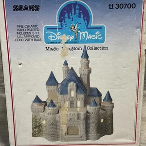 Vtg 1988 Disney Magic Kingdom Castle Light-Up Ceramic Sears # 30700 Tinker Bell - Picture 1 of 24