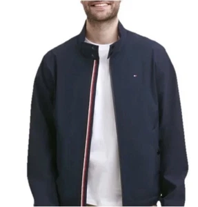 Tommy Hilfiger Herren Bomberjacke Wind Wasserabweisend Full Zip Blau Gr. XXL - Bild 1 von 5