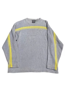 Suéter Vintage Rip Curl Para Hombre Talla XL Gris Amarillo Tejido Pullover Ropa de Surf Y2K Años 90 - Imagen 1 de 9