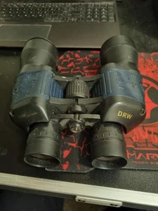 DRW Coated Optics 10 x 50 Binoculars Black 133m/1000m With Compass Pre-owned - Picture 1 of 11