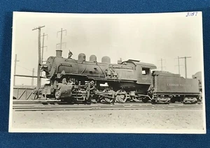 Lehigh Valley Railroad Locomotive 3187 @ Newark New Jersey RPPC Photo Postcard - Picture 1 of 5