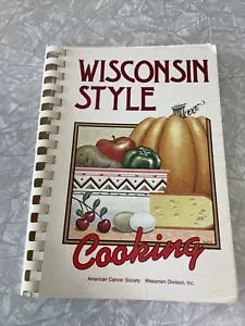 Wisconsin Style Cooking VTG 1980 Cookbook Norwegian ethnic German Scandinavian - Imagen 1 de 8