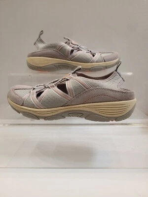 Easy Spirit Mujer Vinsom Gamuza Sin Cordones Color Rosa y Gris Lados Abiertos Talla 8m Foto 1 de 4