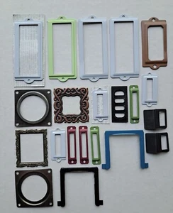 Metal Frames for Art, Scrapbooking Craft Collage Different Colors-Shapes Lot 21 - Picture 1 of 4