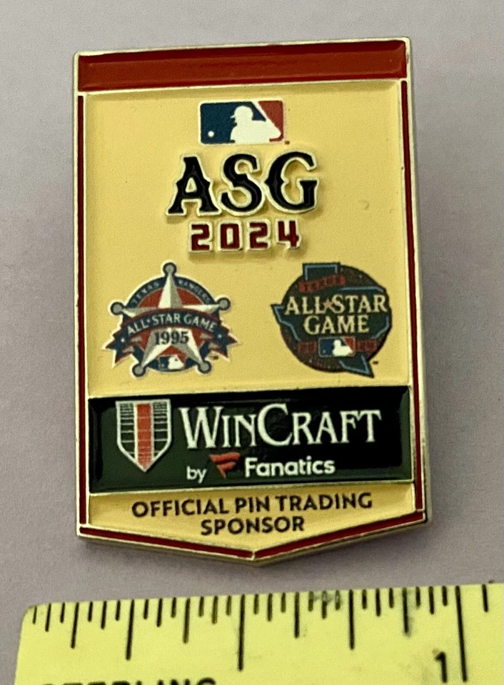 2024 Wincraft Sponsor Pin Texas MLB All Star Game 1 In. Pin All Star Logos New  - Image 1 of 1