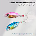 Drift Down Iron Plate 10g15g20g Road Lure Long Casting Hard Bait With Feather GS