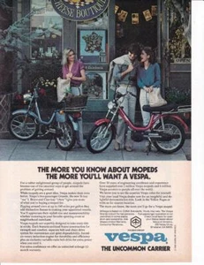 RARE 1980 Vespa Motorcycle Mopeds Grande & Si Print-Ad / - Picture 1 of 1