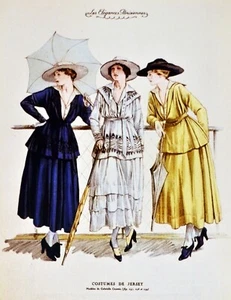 Póster de decoración. Diseño de pared interior Art Nouveau. Moda victoriana niñas.6279 - Imagen 1 de 1