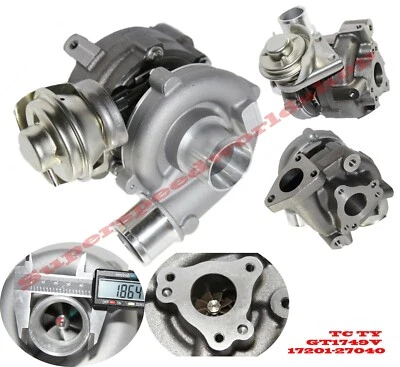 Turbocompresor GT1749V 17201-27040 Toyota 01 Auris 01 Avensis/Picnic/RAV4 1CD-FTV Foto 1 de 4