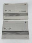 Sony PlayStation 3 PS3 Console Instruction Manual English &amp; Spanish - Lot Of 2