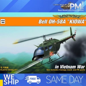 Avión de guerra de Vietnam Miniwing 366 1/144 Bell OH-58A KIOWA Miniwing 366 1/144 - Imagen 1 de 8