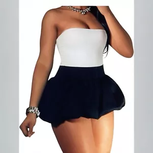 Y2K Style Women's Solid Color Bubble Skirt | Sexy Short Length | Summer Fashion - Picture 1 of 11