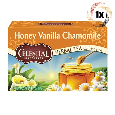 1 caja de té de hierbas de manzanilla vainilla miel celestial | 20 bolsas cada una | 1,7 oz Foto 1 de 2
