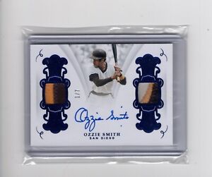 Ozzie Smith 2019 Panini Flawless Auto/Dual Patches #1/7