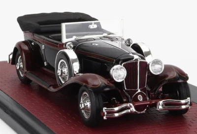wonderful modelcar 1/43 - CORD L-29 SEDAN CONVERTIBLE 1931 open - darkred/black - Image 1 of 4