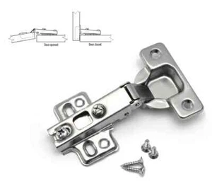 2 X TX 35MM STANDARD DOOR HINGES KITCHEN CABINET WARDROBE FREE SCREW - Picture 1 of 3