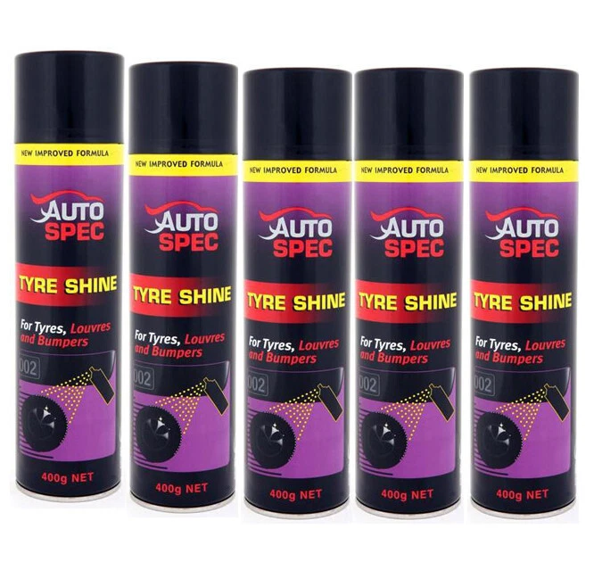 5 x  Spray Can WET LOOK TYRE SHINE 400g - image 1 of 1