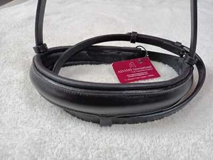 Adams-Tack Leather Noseband only for replacement with flash to fit any bridle - Picture 1 of 6
