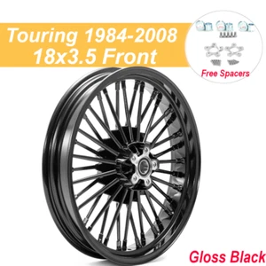18x3.5 Fat Spoke Front Wheel Rim for Harley Touring Bagger Electra Street Glide - Picture 1 of 10