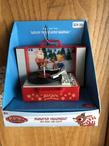 Rudolph the Red-Nosed Reindeer Animated Ornament w/Music & Lights NEW! - Picture 1 of 8