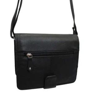Franco Bonini - 1321 leather organised Handbag - Black - Picture 1 of 3