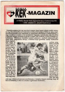 VINTAGE FOOTBALL PROGRAMME PECSI MSC v MANCHESTER UNITED 3rd OCTOBER 1990 - Picture 1 of 2