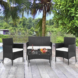 Rattanmöbel Polyrattan Rattan Gartenmöbel Garnitur Sitzgruppe Modern Lounge Set - Bild 1 von 9
