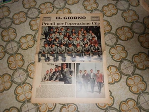 CALCIO SUPPLEMENTO DEL GIORNO N102 29-4-1962 ITALIA PRONTA PER IL CILE - Picture 1 of 1