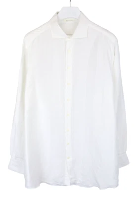 Camicia Formale Regular Fit SUITSUPPLY Uomo 3XL Button Up In Lino - Immagine 1 di 4