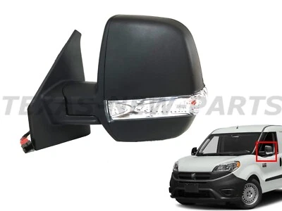 Fits 2015-2022 Ram Promaster City Side Rear View Mirror Left Driver Power LH - Imagem 1 de 4