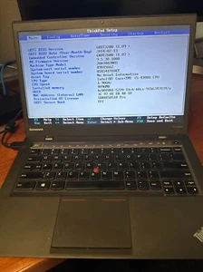 Lenovo ThinkPad X1 Carbon 14" Intel i5-4300U 4GB No HD No AC Bad Soldered Memory - Picture 1 of 4