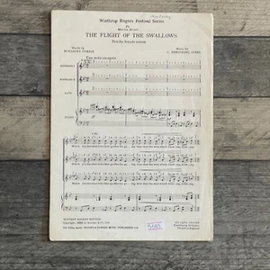The Flight of The Swallows Trio For Female Voices & Piano Sheet Music - Picture 1 of 4