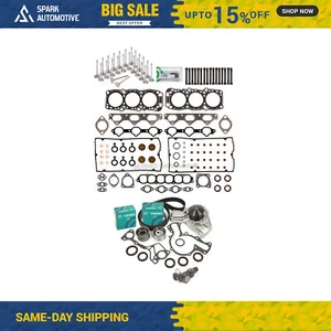 Head Gasket Set Valves Timing Belt Kit Fit 91-99 Dodge Stealth 3000GT 6G72 6G72T - Picture 1 of 12