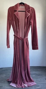 Maxi Vestido Lovers + Friends Largo Oscuro Rosa Terciopelo Bolsillo Rendidura Pierna Salón XS - Imagen 1 de 5