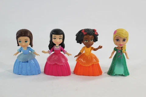 Disney Princess Sofia the First Sophia & Friends Folding Figures Dolls Lot of 4 Cover