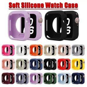 Soft Silicone Case Cover for Apple Watch 11 10 9 8 7 6 5 SE 40/44/41/45/42/46mm - Picture 1 of 35