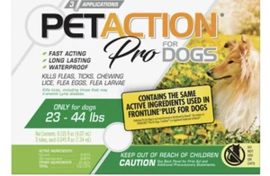 Pet PetAction Plus Flea & Tick Treatment for Medium Dogs 23-44 lbs -