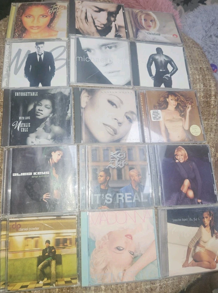 90s + 2000s 15 CD Lot Mariah Carey Alicia Keys Jennifer Lopez Buble Babyface Etc - Imagem 1 de 4