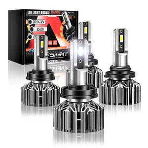 4x NOVSIGHT 9005 H11 Canbus LED Headlight High Low Beam 6500K Super White Bulbs - Picture 1 of 12