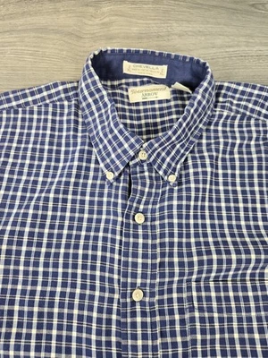 Tournament Arrow Chevella Shirt Mens 2XL Blue Plaid Made In Kenya - Image 1 of 4