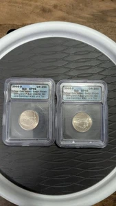 2005-D & 2005-P United States Satin Finish Quarter First Day of Issue ICG MS69 - Picture 1 of 6