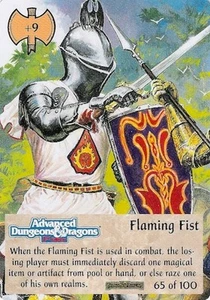 Flaming Fist 65/100 - Forgotten Realms Spellfire CCG TSR, Inc. 1994 - Imagen 1 de 6