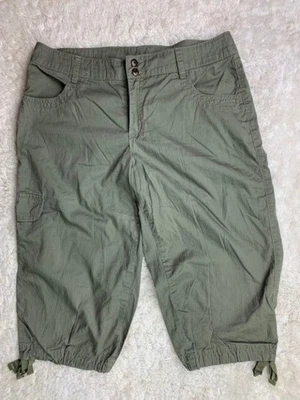 Pantalones Capri Cortos Verde Tiro Medio Bandolino Azul Talla 6 para Mujer Foto 1 de 3