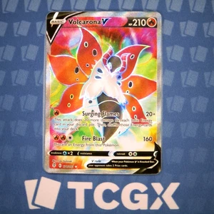 Pokemon - Volcarona V (Full Art) - 170/203 - SWSH07: Evolving Skies - Holo NM - Picture 1 of 1